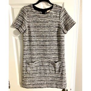 LOFT outlet women’s tweed shift dress; size M
